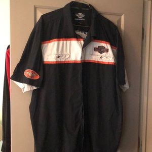 Men’s Harley Davidson button front shirt 3XL